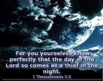 the lord will come like a thief in the night